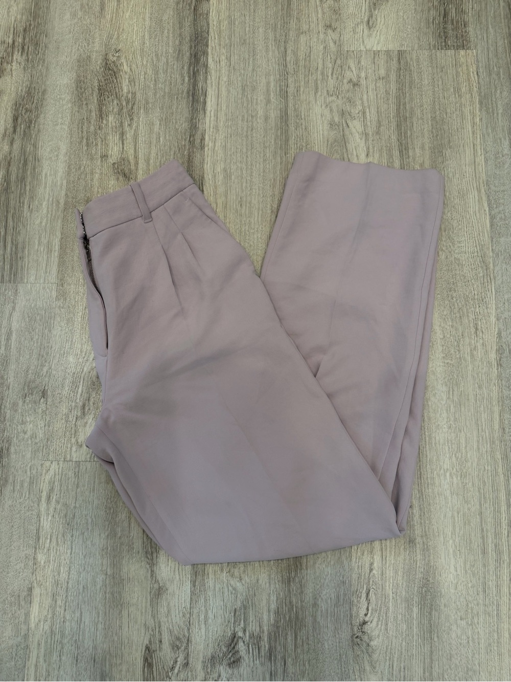 Wilfred The Effortless Pant Size 8 Lavender High Rise Wide Leg Trousers